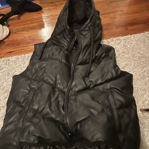 Zara leather vest